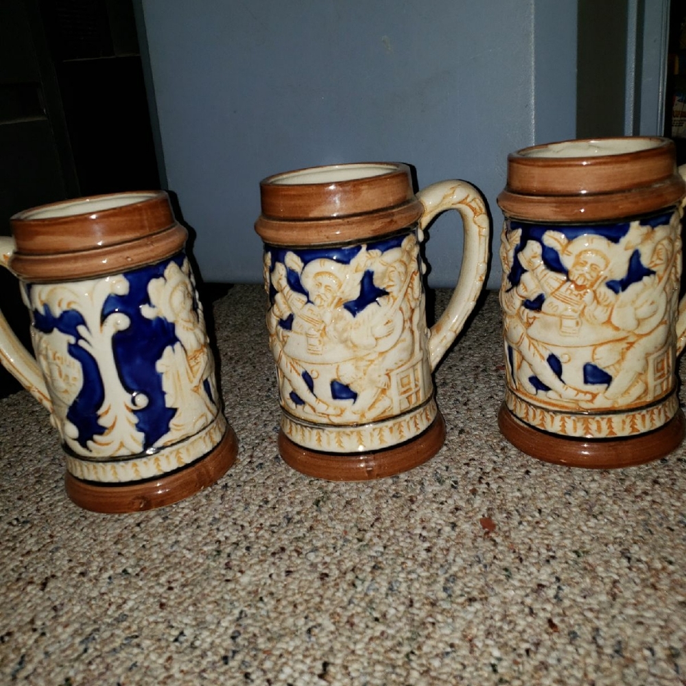 Old antique collectible Steins